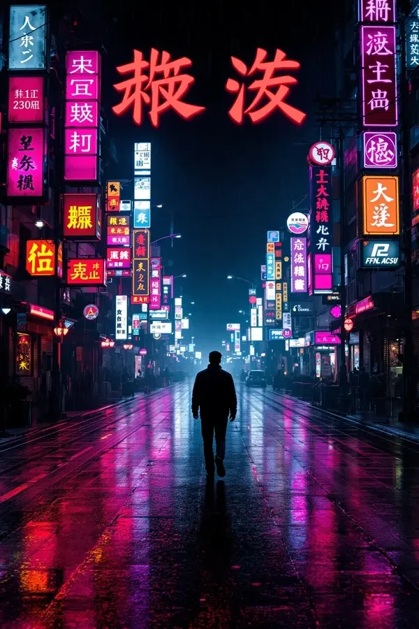 《霓虹之下》电影综艺封面